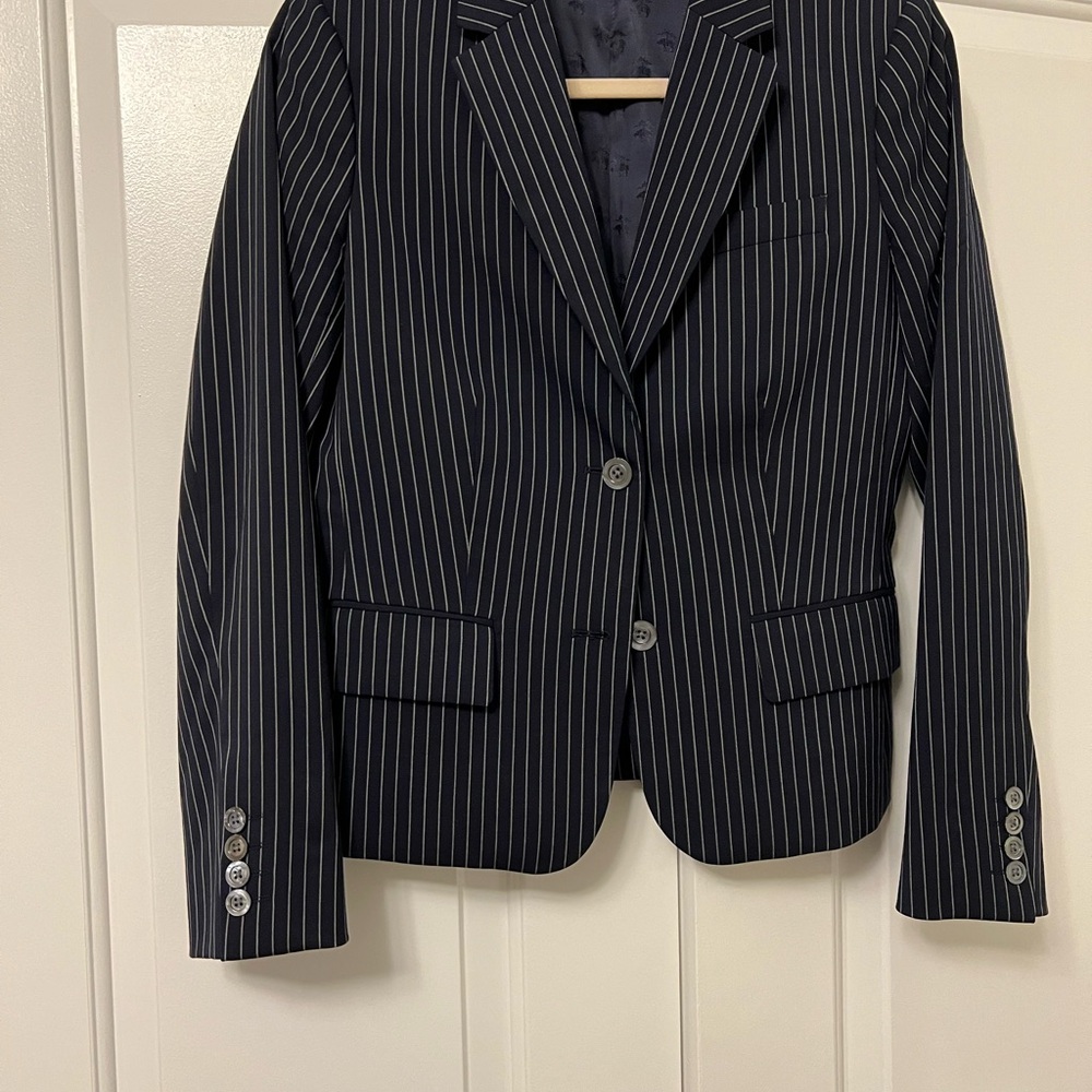 Brooks Brothers Navy blue Pinstripe Blazer